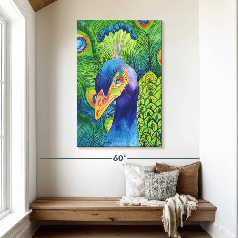 Brampt Perfect Peacock, 48" H x 32" W