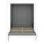 Lit escamotable escamotable avec rangement intelligent intégré pour les espaces de bureau à double usage-895456943