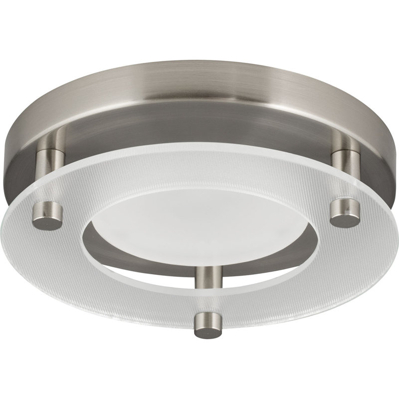 Bolger LED Outdoor Flush Mount, Brushed Nickel