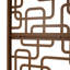 Cloison d'intimité en métal de 76 po H48 po - Brun pour terrasse, balcon, pelouse, jardin, extérieur et intérieur Ps114-124879590