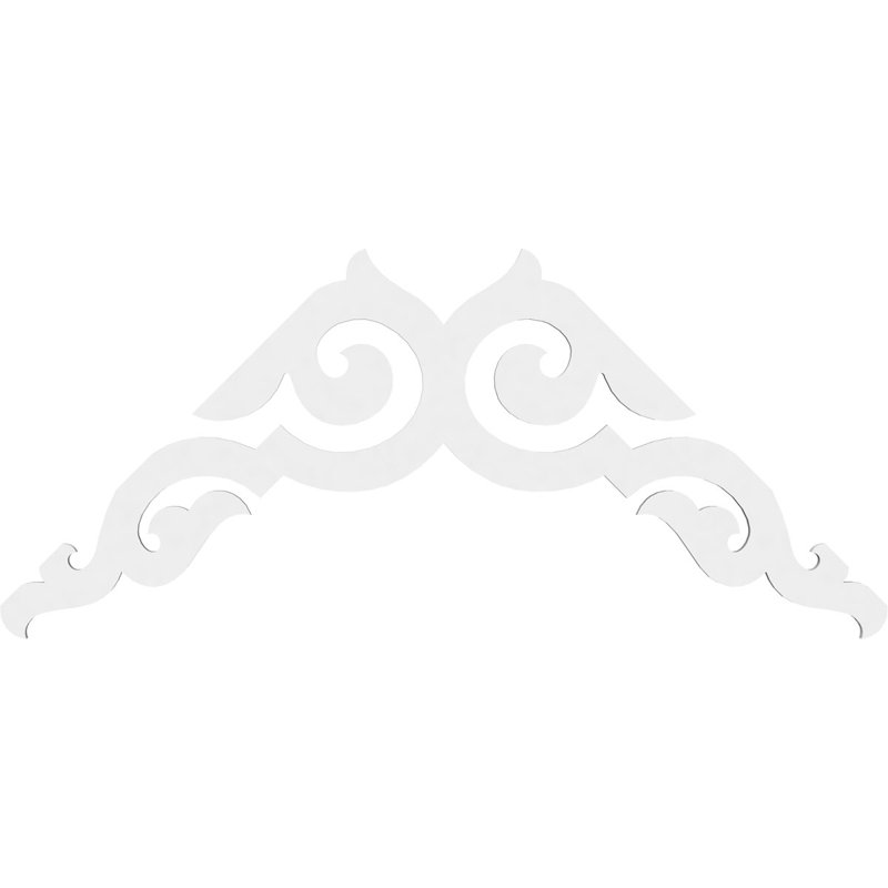 Pignon en PVC de qualité architecturale Rotherham, H 24 po x l 48 po x P 1 po, 12 / 12