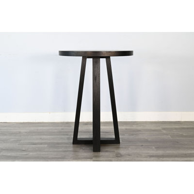 Mia Black Round Pub Height Table