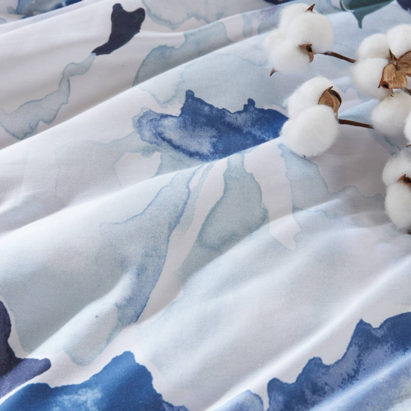 Luxury Cotton Cal King Bedding Sets, Oversized Comforter With Modern Design