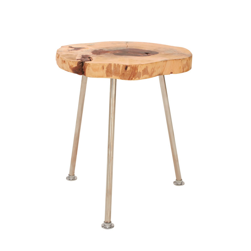 Solid Wood Top End Table