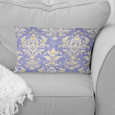 Damask Print Charm I - Glam Lumbar Pillow