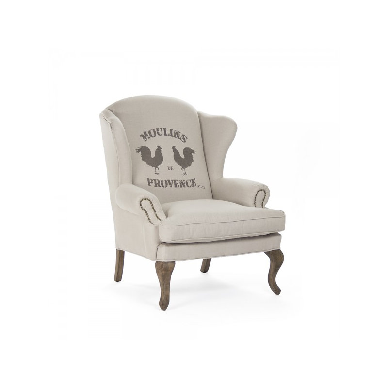 Kelkar Upholstered Wingback Chair