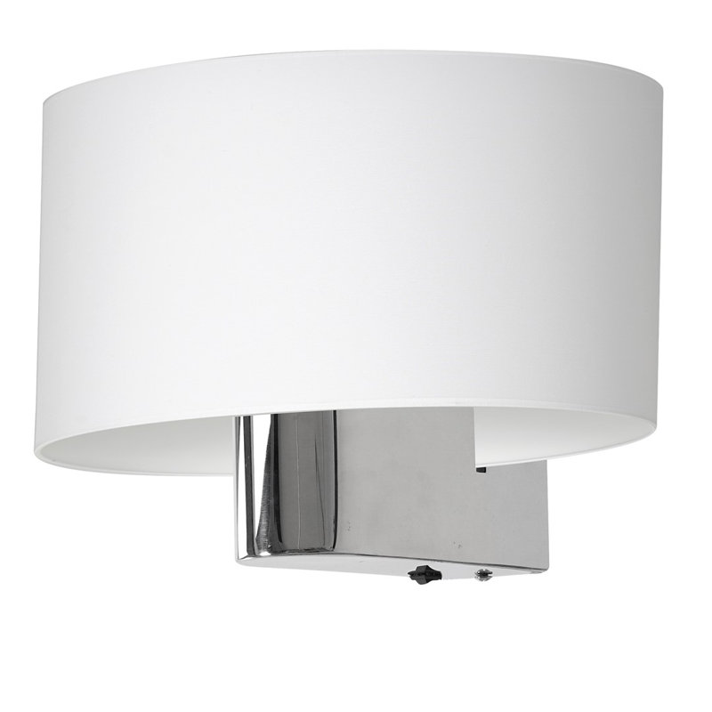 Casino Armed Sconce, White