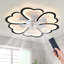Ventilateur de plafond avec lumières, télécommande 3 températures de couleur, ventilateur à 6 vitesses