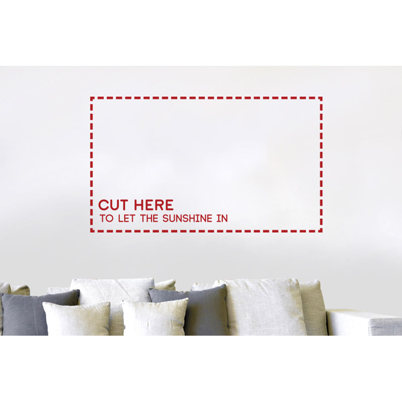 Non-Wall Damaging Wall Decal, Medium, Dark Red