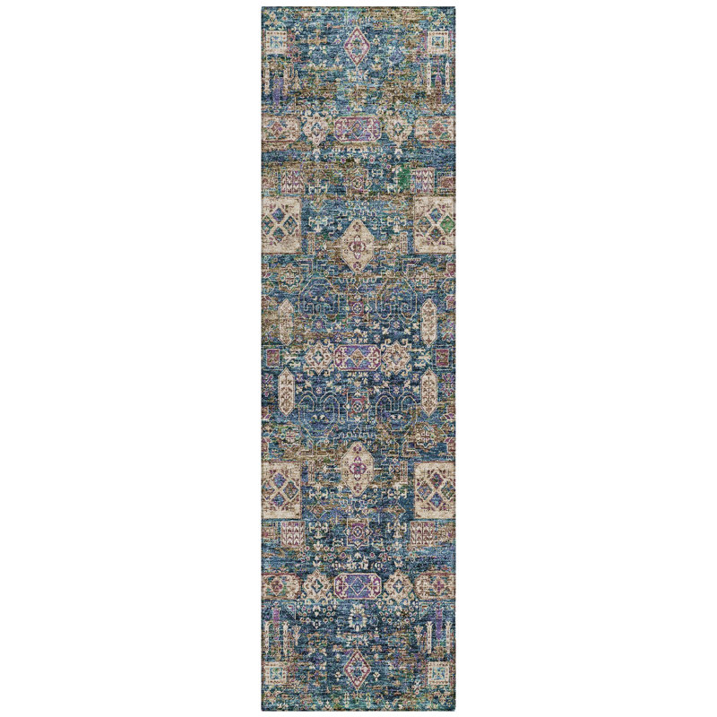Floral Indoor / Outdoor Rug, Runner 2'3" x 7'6"