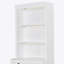 Bibliothèque de 83,4 po de hauteur avec éclairage à 3 couches DEL, bibliothèque moderne avec portes coulissantes et tablettes ouvertes, bibliothèque de rangement pour le salon, bureau à domicile, blanc