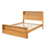 Cadre de lit Rigsby en bois pour lit queen size avec tête et pied de lit à double rangement ouvert-139223135