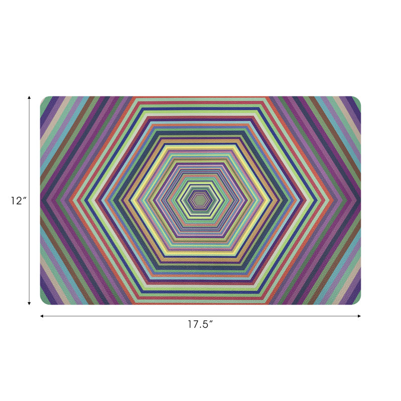 Hex Dylan Pebble 17.5" Vinyl Placemat