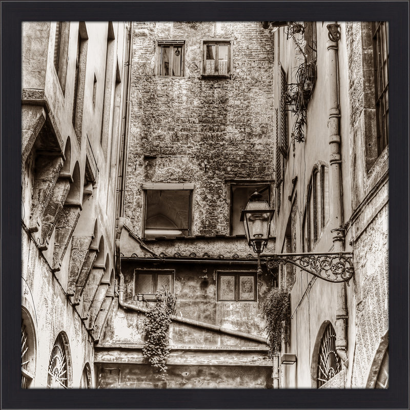 "Italy in Sepia 6" Framed Photographic Print, 35.5" H x 35.5" W x 0.75" D