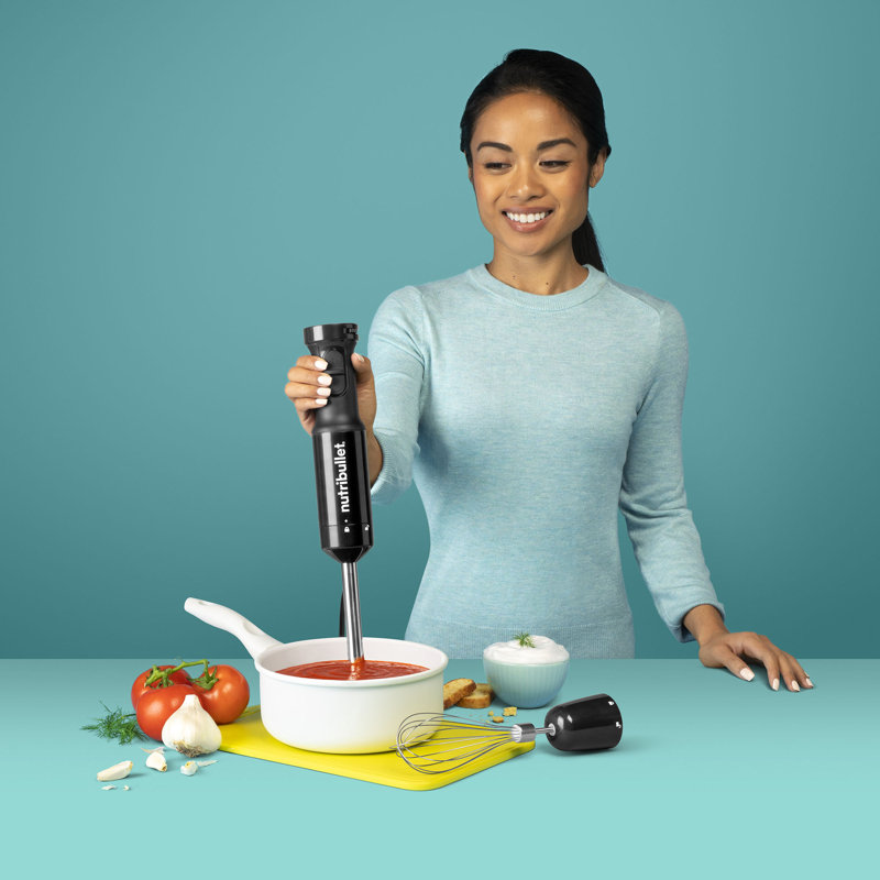 Nutribullet Black Stainless Steel Variable Speed Hand Blender