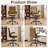 Ebern Designs Ergonomic Faux Leather Drafting Chair with Adjustable Footrest -1412997250