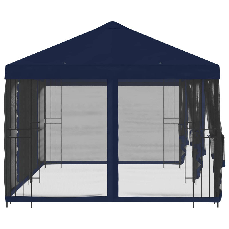 Vidaxl Gazebo Polyester And Steel, Blue