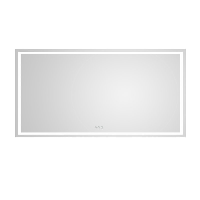Miroir de salle de bain DEL, 84 po x 48 po