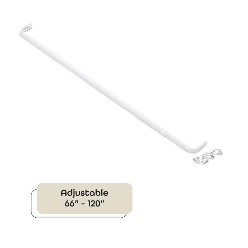 Fantasia Adjustable Single Curtain Rod