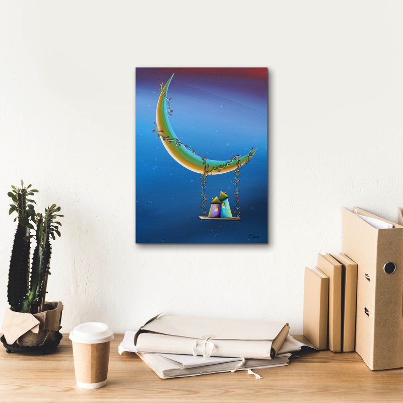 "Une autre sérénade au clair de lune" par Cindy Thornton, H 16 po x l 12 po x P 0,75 po