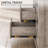Brisson 23.6"W Farmhouse End Table with Charging Station, Sofa Side Table with 2 Drawers and Barn Door, Rustic Wooden Nightstand Bedside Table-922986182