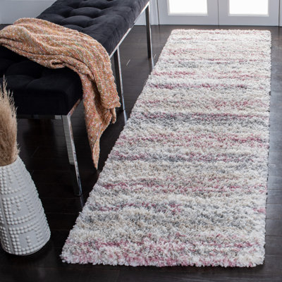 Alexys Abstract Ivory/Pink Area Rug