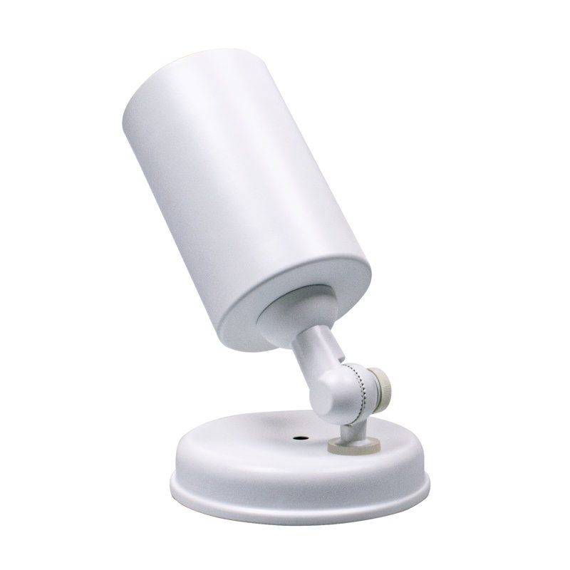 White Satin Outdoor Adjustable Bullet Security Light
