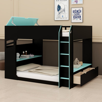 Loft Bed With Height-Adjustable Desk