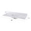 Plateau de meuble-lavabo simple 48 po blanc avec lavabo