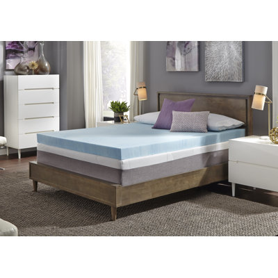 Surmatelas en mousse viscoélastique imprégnée de gel 4 po Hassinger