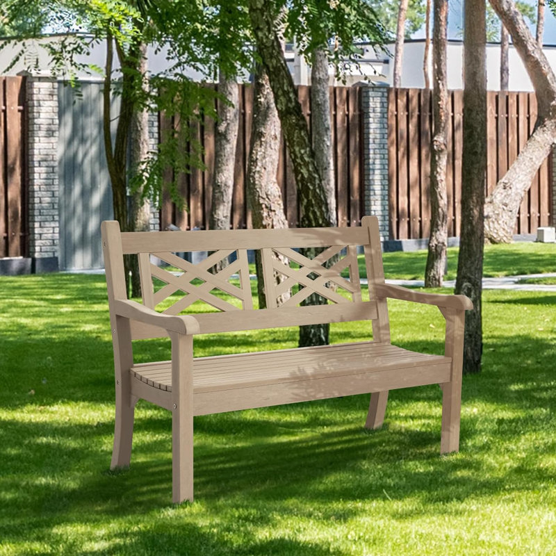Banc d'extérieur Knepp, Gris, H 37 po x l 49 po x P 24,8 po