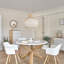 Luminaire suspendu en rotin Boho pour îlot de cuisine naturel et blanc tissé à la main Boho-360767678