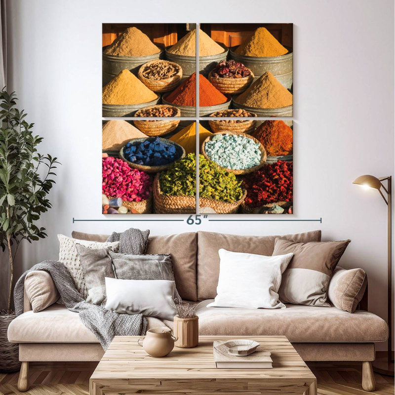Yarlin Marrakesh Market Spices, 50" H x 50" W