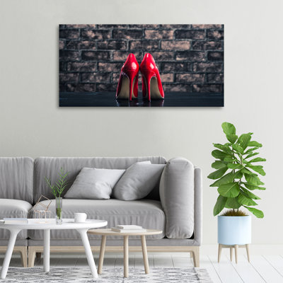 Red Heels - Wrapped Canvas Print