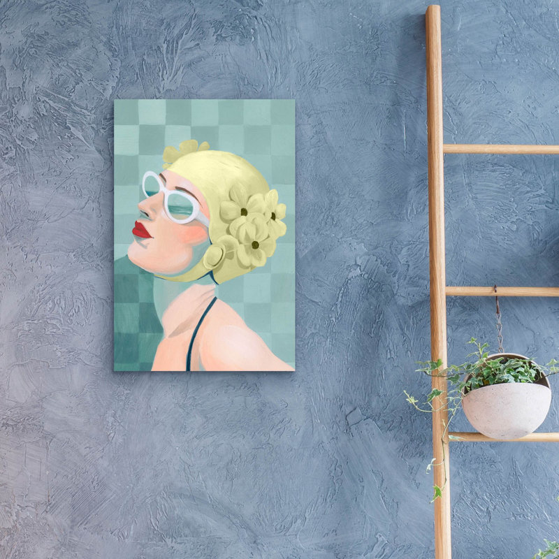  «Syn synchronized Swimmer 2» par Grace Popp, art mural en verre acrylique, 16 po x 24 po, H 24 po x l 16 po