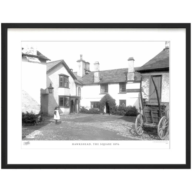 Hawkshead, The Square 1896 by Francis Frith - Single Picture Frame Print, 45cm H x 60cm W x 2.3cm D
