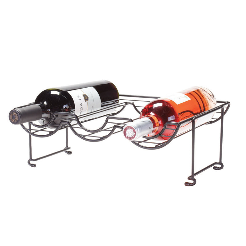 Tabletop Wine Bottle Rack in Gray