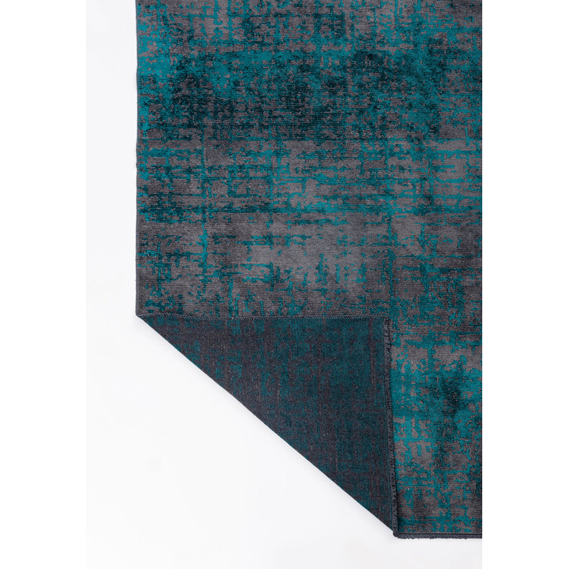 Rapture Gray/Green Abstract Luxury Area Rug, Rectangle 7'10" x 11'2"