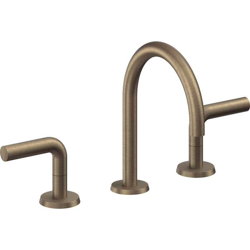 Tamalpais 8" Widespread Lavatory Faucet, Antique Brass Flat