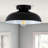 1 - Light  Dome Semi - Flush Mount Light-262547947