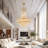 14 - Light Crystal and Iron Dimmable Empire Chandelier