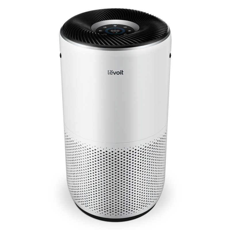 White Smart Floor-Standing Air Purifier with HEPA Filter
