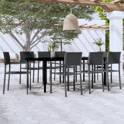 Harley-J 8 - Person Patio Dining Set with Rectangular Table