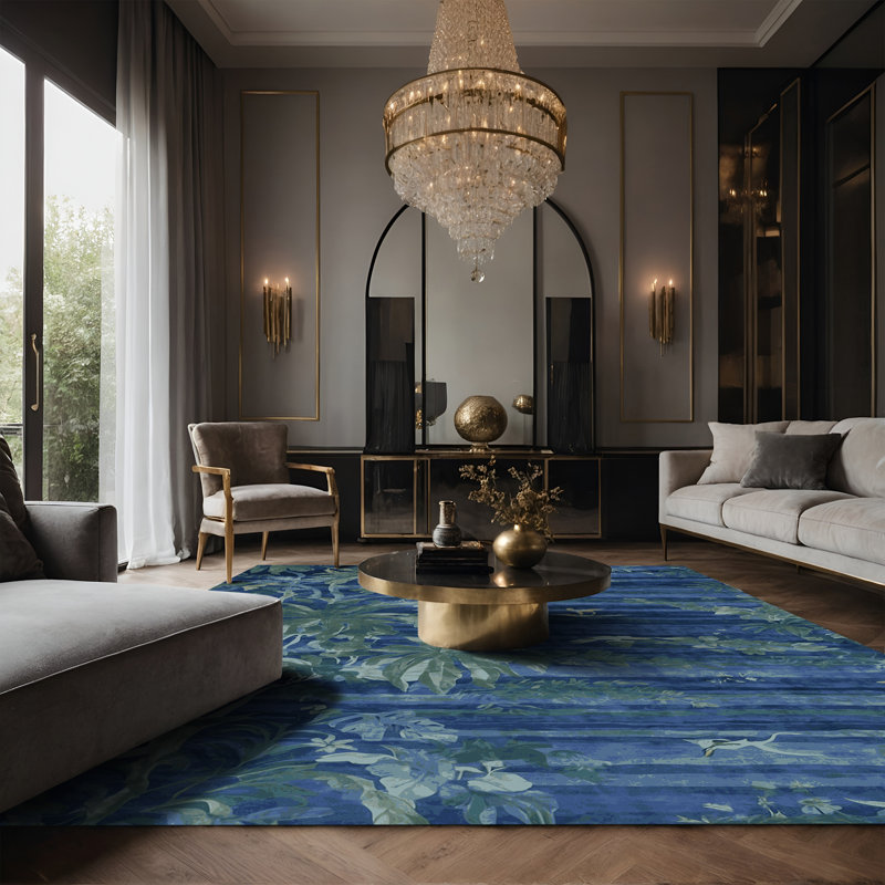 Tapis gris soyeux et moelleux, Rectangle 8 pi x 10 pi