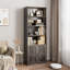 Bibliothèque haute, 6 tablettes en bois-347003721