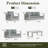 Modern Outdoor Aluminum 5-piece Conversation Set With Coffee Table-898485284-898485307