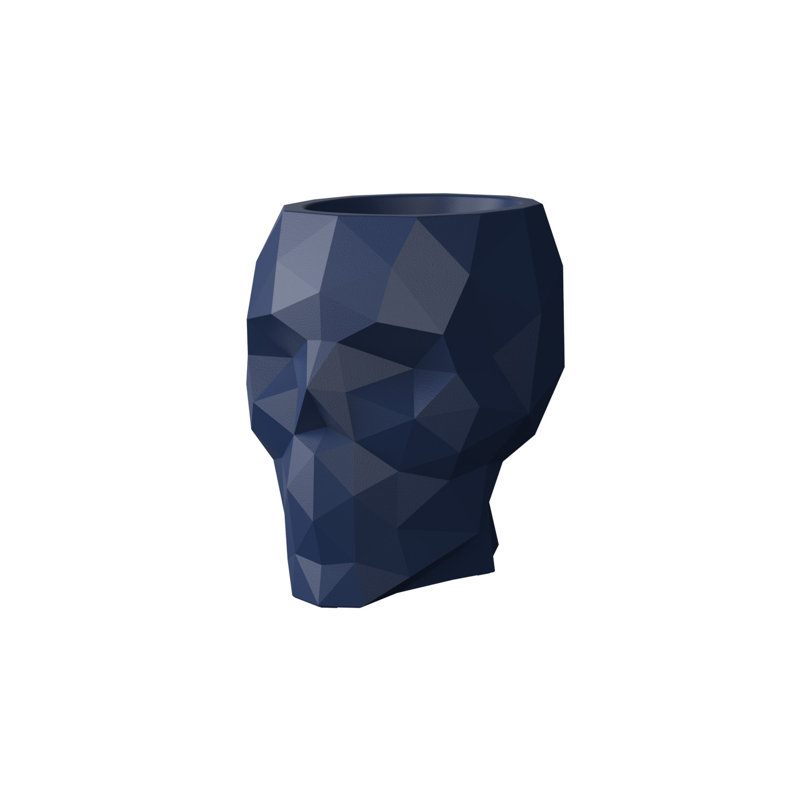 Skull - Nano Planter, Clay, 16.75" H x 13.5" W x 17.75" D