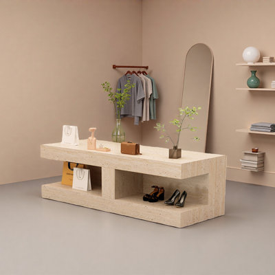 Display counter in the clothing store