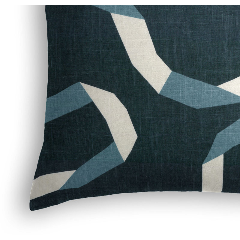 Vento Linen Square Pillow Cover & Insert, 22" x 22", Persimmon