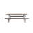 Idell 3-Piece Outdoor Patio Picnic Dining Set-1631913842